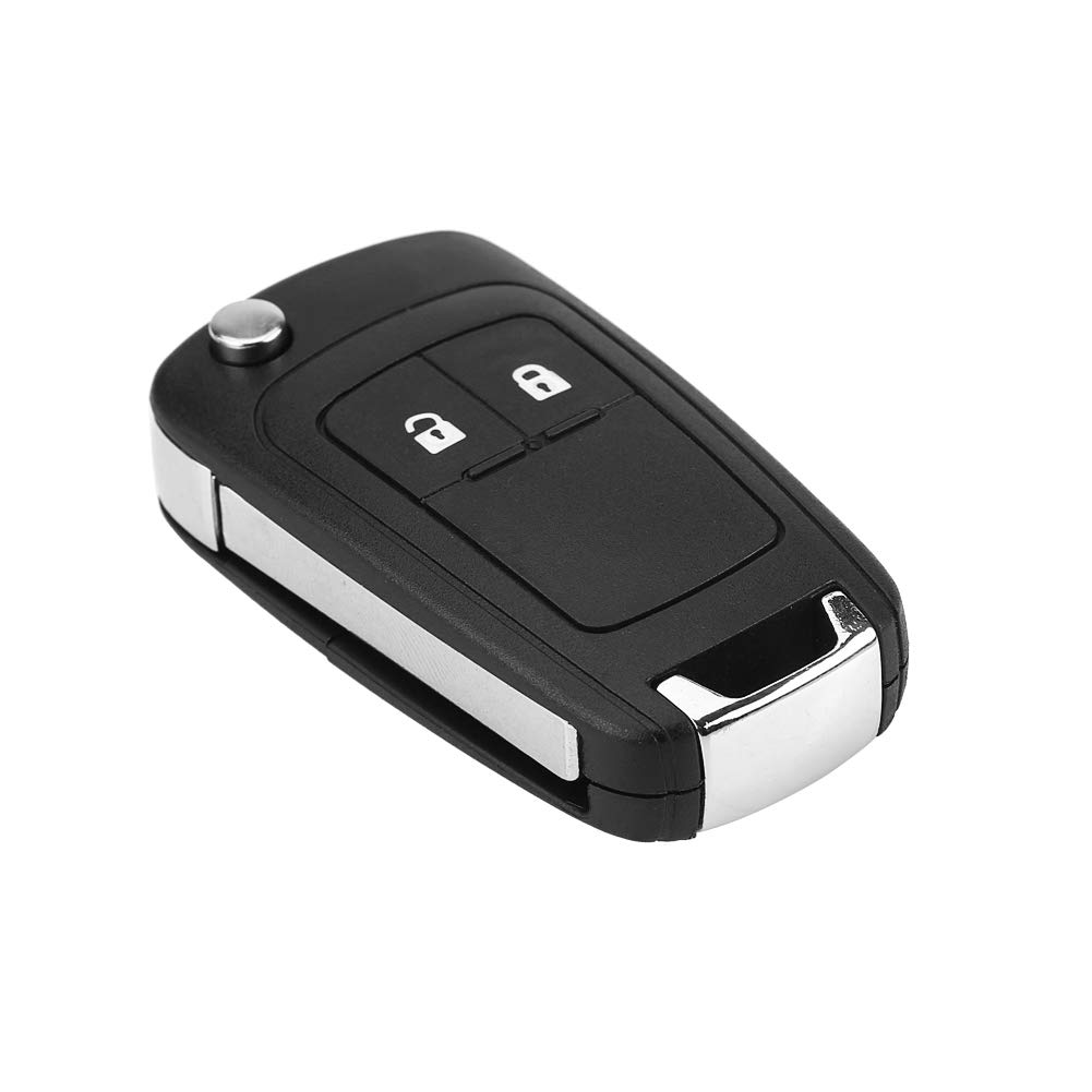 aqxreight Funkschlüsselhülle, Flip Folding Remote 2 Tasten Autoschlüssel Shell Case Ersatz für Astra Insignia von aqxreight