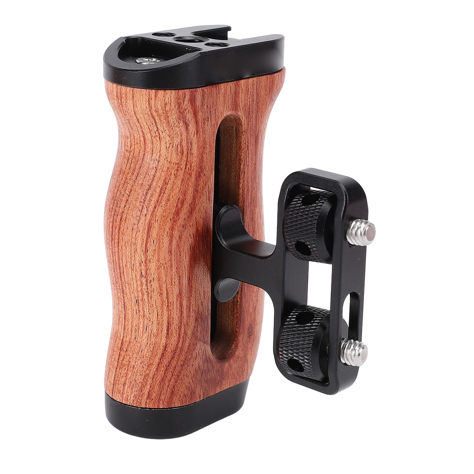 aqxreight Kamera Käfig Holz Griff Ergonomischer Griff mit Verstellbarer Abstand mit Schiebenschlitz. von aqxreight