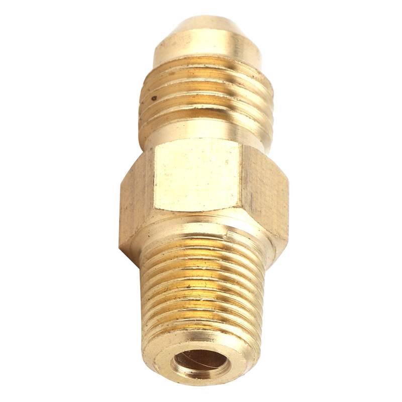 aqxreight Messing-Öl-Gas-Anschlusskupplung, AN4-Stecker auf 1/8-Zoll-NPT-Stecker, Adapter-Anschluss, Universeller Kraftstoff-Adapter für Gas, Heizöl, Wasser, Flüssigkeit von aqxreight