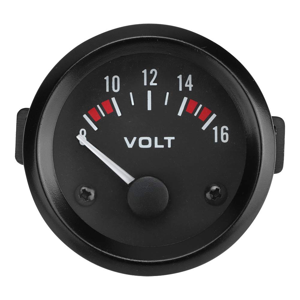 aqxreight - Voltmeter, Auto 12V Universal 52mm / 2in 8-16V Spannungsmesser Manometer Voltmeter von aqxreight