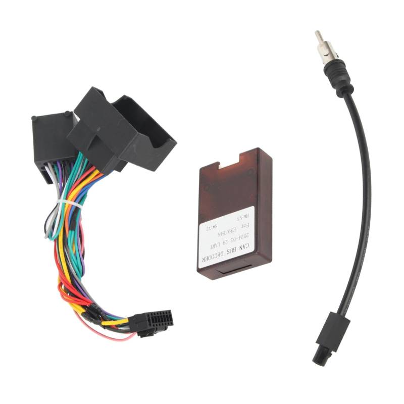 Auto-Stromkabel, Audio-Kabelbaum-Adapter, Canbus-Box-Ersatz für F30, F10, X5, E46, E39, E53, Einfache Installation, Praktische Verwendung, ABS-Gummi, Langlebig von aqxreight