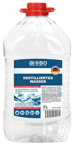 aroso Destilliertes Wasser 5L von aroso