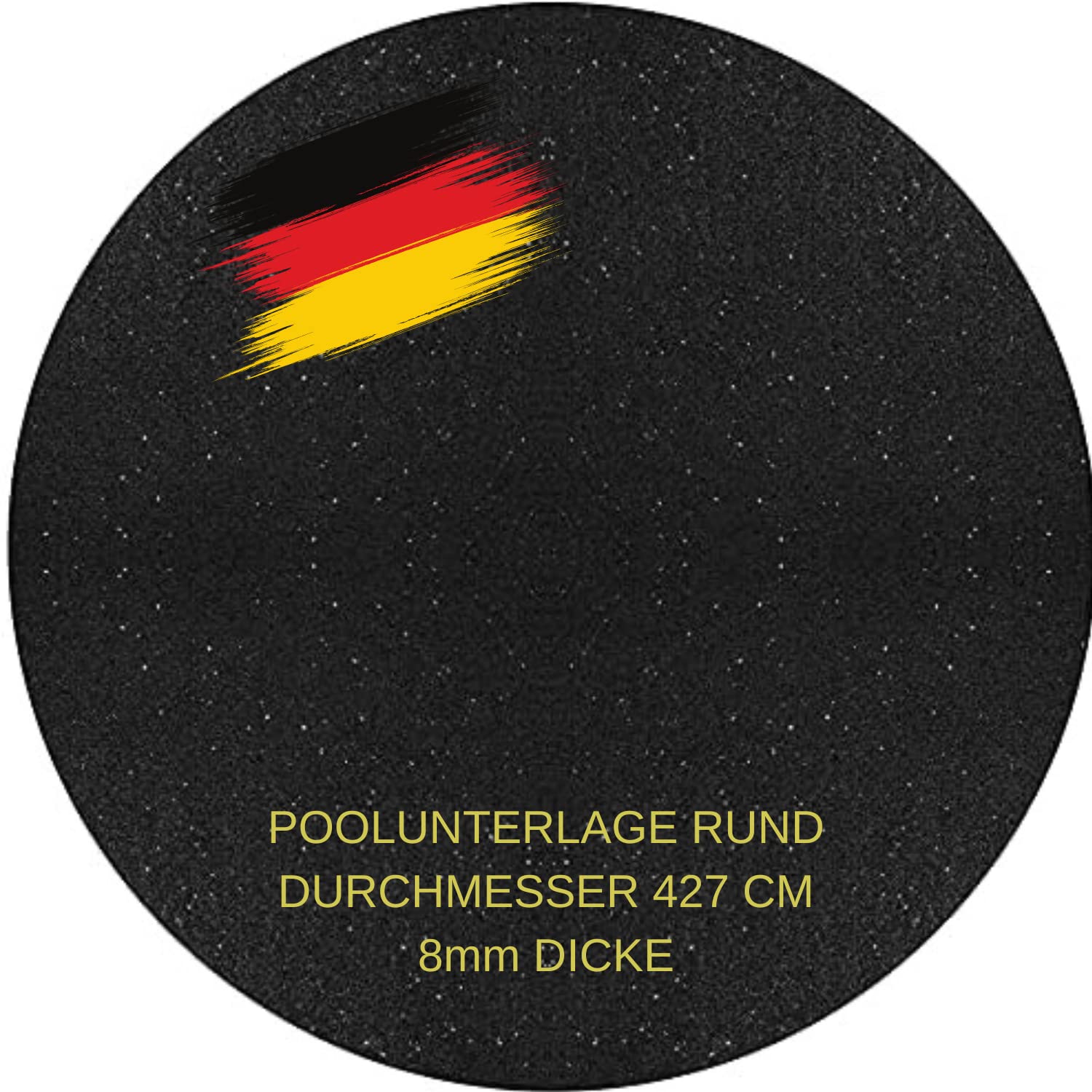 aruma® Poolunterlage 427 cm Durchmesser | 8 mm dick | Perfekt als Schutz & rutschfeste Unterlage für den Pool | Temperaturbeständig | Kratzfest von aruma