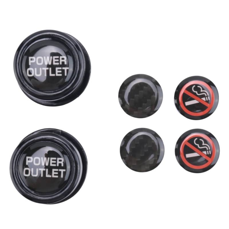 asdfs Zigaretten AnzüNder Abdeckkappe 2 Pack, Wasserdichter, Staubdichter Universal Stecker für die Kfz Steck Dose Verhindern Sie, DASS Kinder Ihre Finger im die Steckdose Stecken, schwarz von asdfs