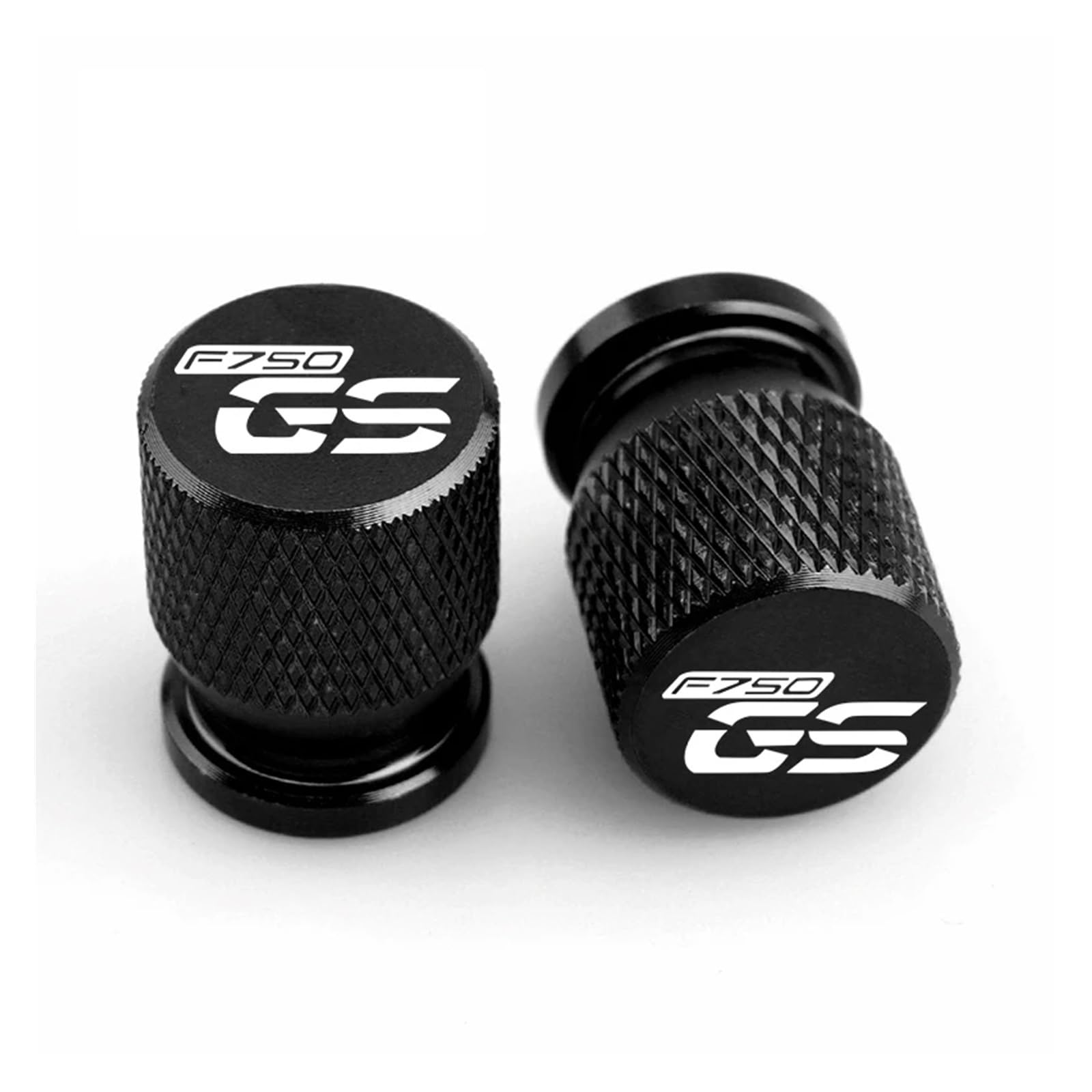 Motorrad Ventilkappen FÜR F 750 GS F850 GS F 850GS ADV Adventure 2PCS Rad Reifen Ventil Air Port Stem Cap CNC Luftdichte Abdeckung(Black F750GS) von asdlha