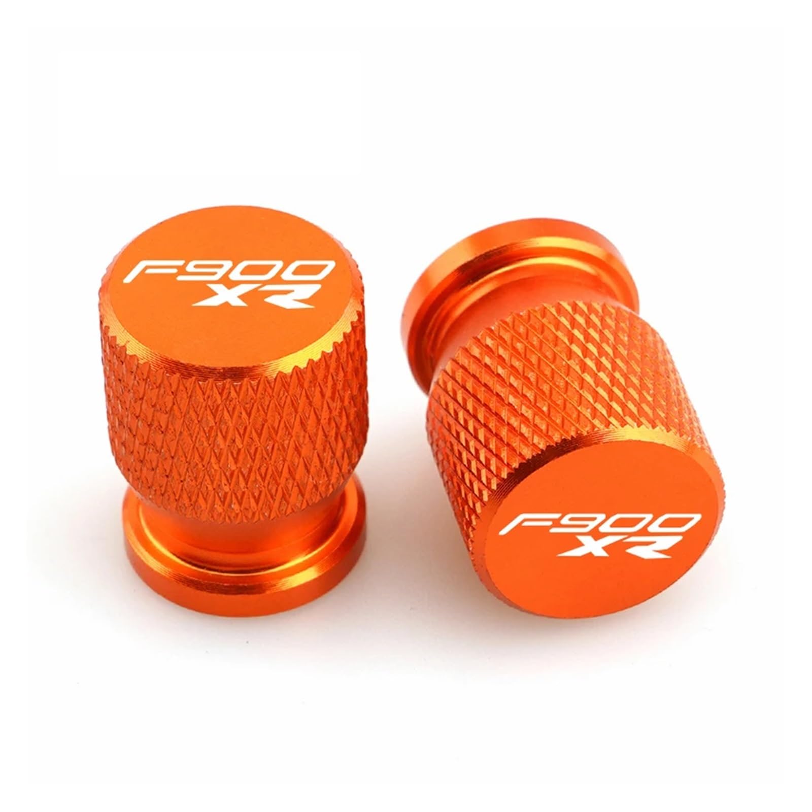 Motorrad Ventilkappen FÜR F900R F900XR F 900 R F900 XR F 900XR F900r 2PCS Motorrad Reifen Ventil Air Port Stem Abdeckung Kappe Stecker CNC Zubehör(Orange F900XR) von asdlha