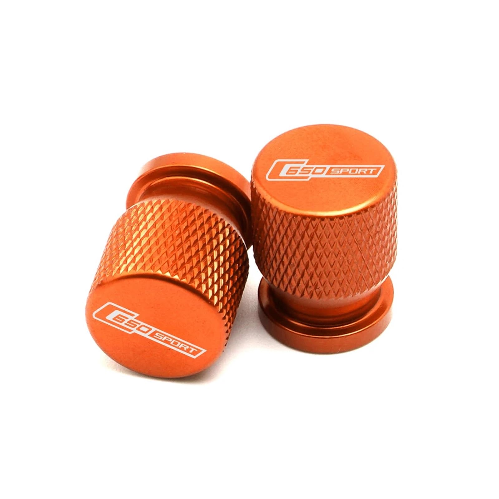 Motorrad Ventilkappen Für C600 C650 Sport C 600 650 Sport 2011-2023 Motorrad CNC Zubehör Fahrzeug Rad Reifen Ventil Air Port Stem Caps Abdeckung(C650Sport Orange) von asdlha