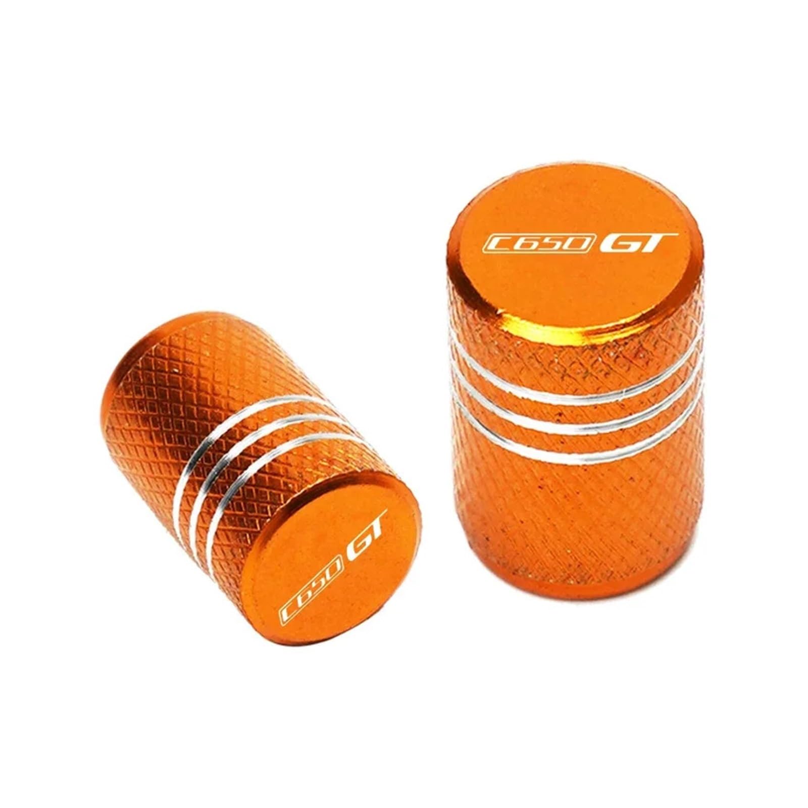 Motorrad Ventilkappen Für C650SPORT C650 Sport C650GT 2011-2017 Motorrad CNC Zubehör Rad Reifen Ventil Air Port Stem Abdeckung Kappe(Orange) von asdlha