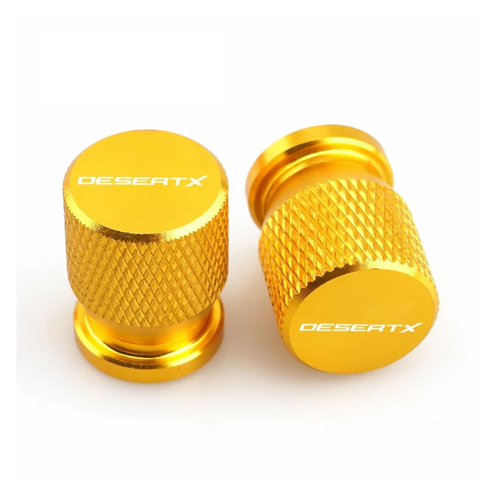 Motorrad Ventilkappen Für Ducati Desert X DESERTX Desertx 2017-2023 2024 Motorrad Reifen Ventil Air Port Stem Cap Abdeckung Stecker CNC Aluminium(Yellow DESERTX) von asdlha