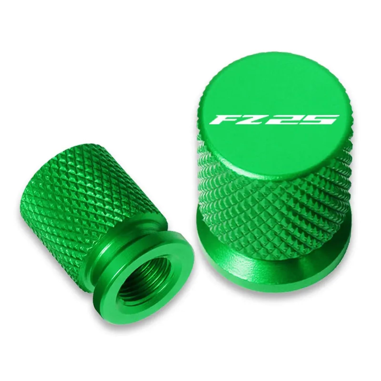 Motorrad Ventilkappen Für FZ-25 FZ25 FZ 25 2023 2022 2021 2020 2019 2018 2017 Motorrad CNC Aluminium Reifen Ventil Air Port Stem Abdeckung Caps(Green) von asdlha