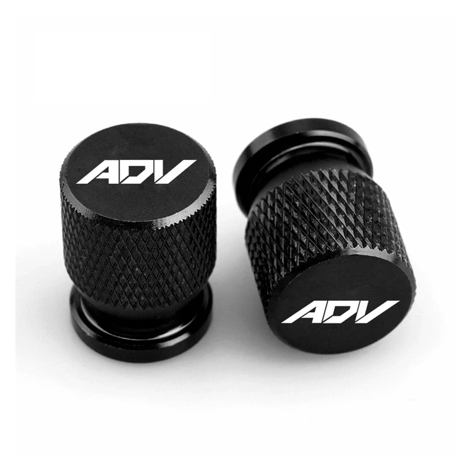 Motorrad Ventilkappen Für Hon@&da ADV350 ADV150 ADV160 ADV 350 150 160 Motorrad CNC Reifen Ventil Air Port Stem Abdeckung Kappe Stecker 2PCS(Black ADV) von asdlha