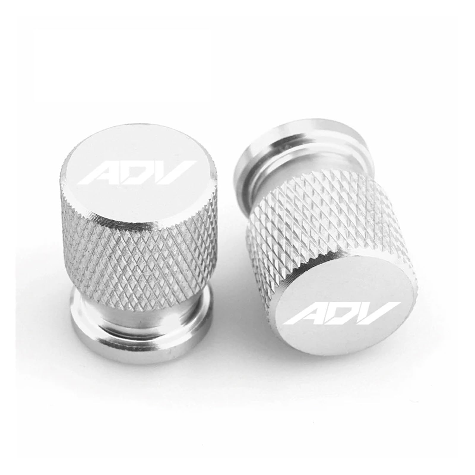 Motorrad Ventilkappen Für Hon@&da ADV350 ADV150 ADV160 ADV 350 150 160 Motorrad CNC Reifen Ventil Air Port Stem Abdeckung Kappe Stecker 2PCS(Silver ADV) von asdlha