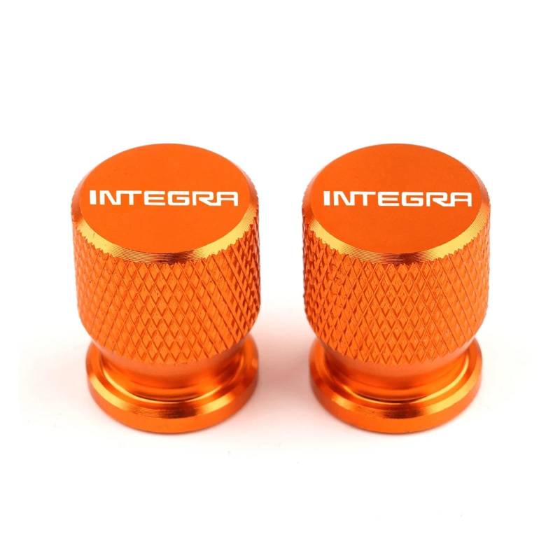 Motorrad Ventilkappen Für Hon@&da Integra 700 750 DCT Integra700 Integra750 Motorrad CNC Reifen Ventil Felge Air Port Stem Abdeckungen Kappen(Orange) von asdlha