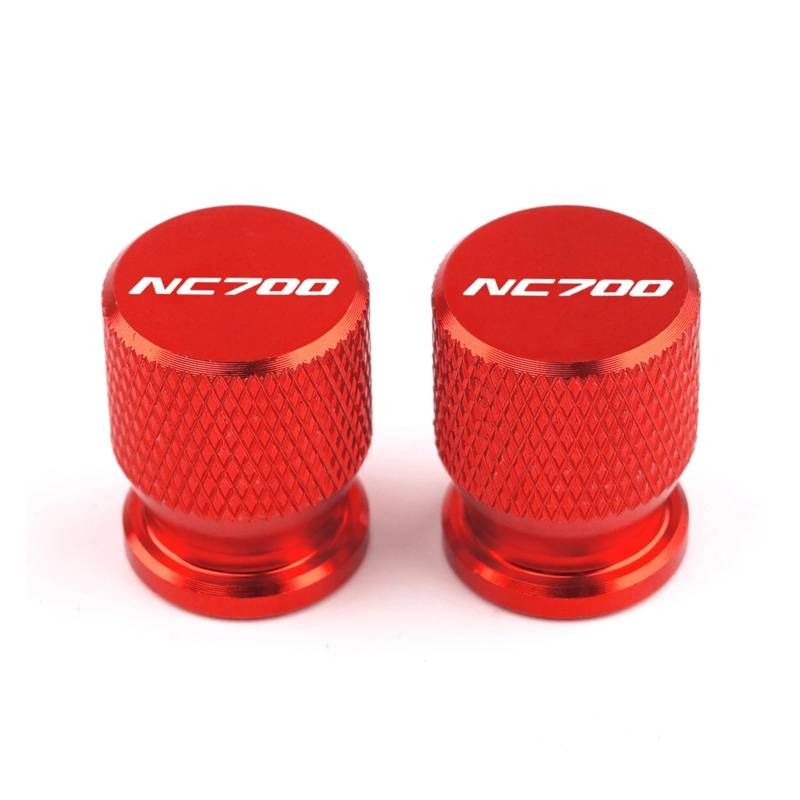 Motorrad Ventilkappen Für Hon@&da NC700 NC700X NC700S Nc 700 X/s Motorrad CNC Reifen Ventil Felge Air Port Stem Abdeckungen Kappen(Red) von asdlha