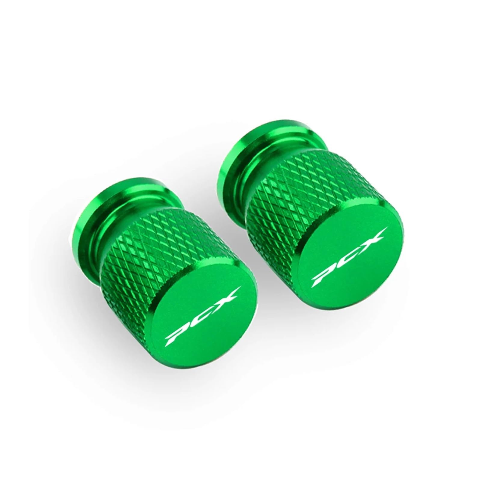 Motorrad Ventilkappen Für Hon@&da PCX 125 PCX125 PCX 150 PCX150 PCX 160 PCX Stem Covers Aluminiumlegierung Airdust Reifenventilkappe CNC Motorradzubehör(Green) von asdlha