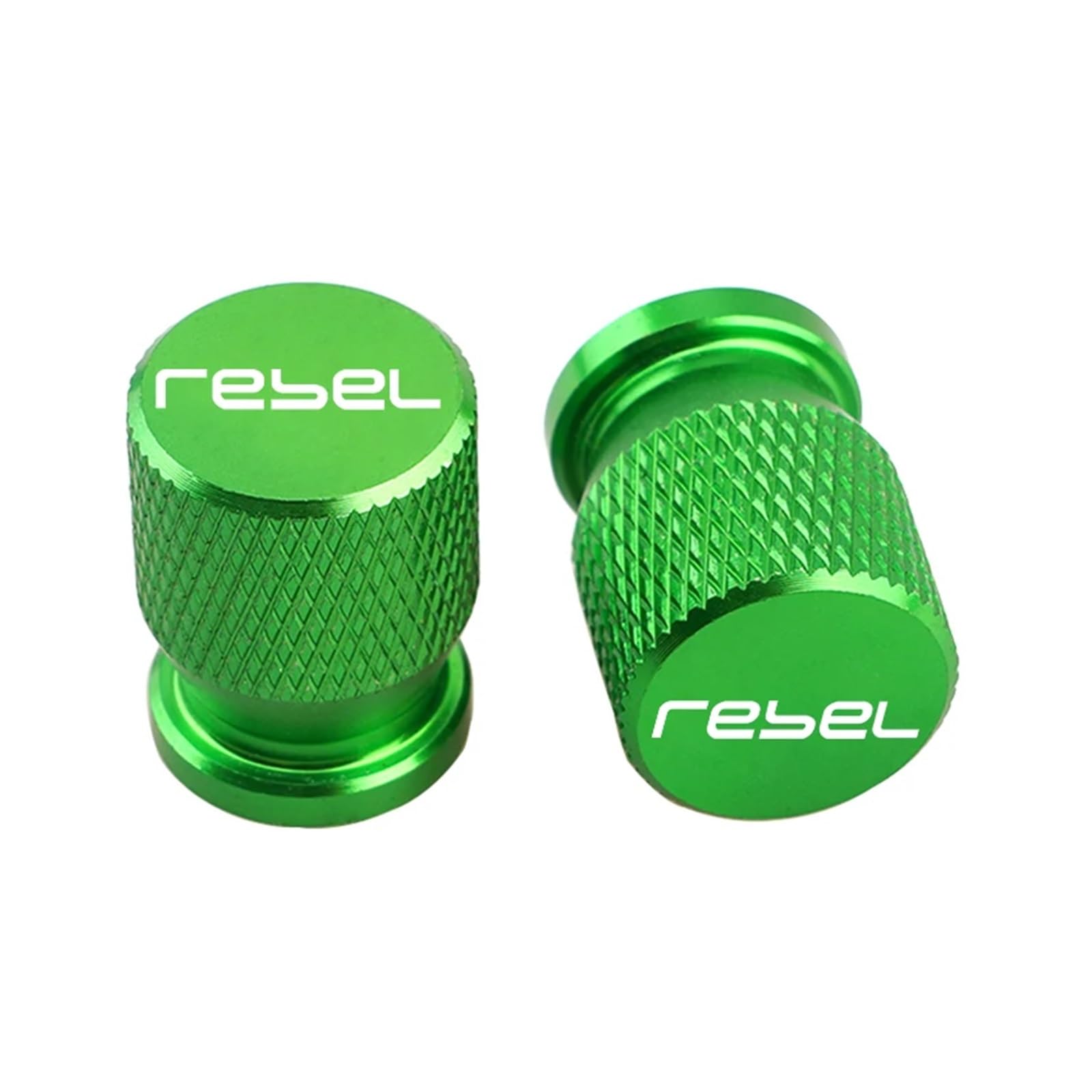 Motorrad Ventilkappen Für Hon@&da Rebel 300 Rebel 500 CMX Rebel300 Rebel500 Rebel1100 Motorrad Reifen Ventil Air Port Stem Cap Abdeckung Stecker CNC Aluminium(Green Rebel) von asdlha