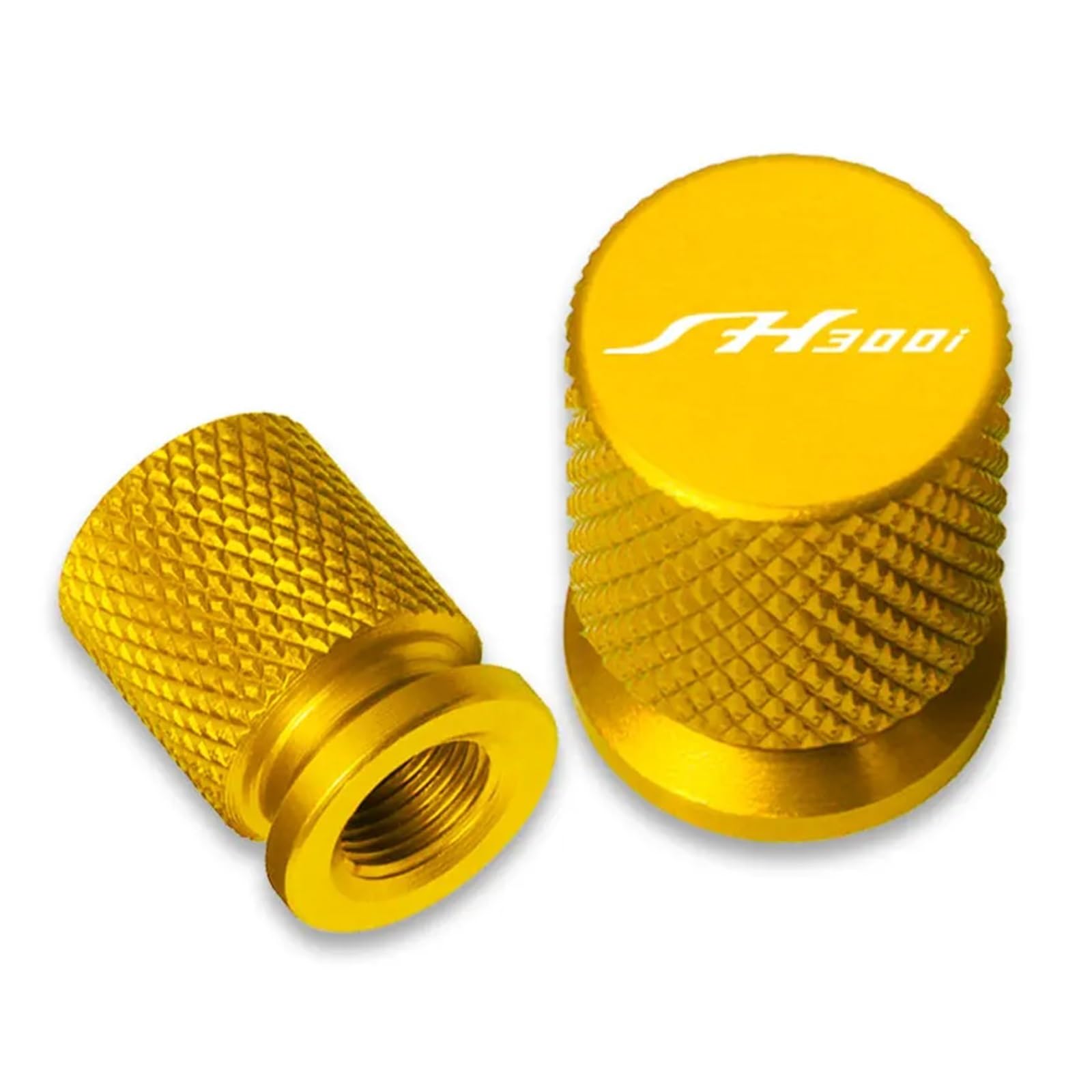 Motorrad Ventilkappen Für Hon@&da SH300 SH 300 SH300I SH 300I ICH Motorrad Zubehör Reifen Ventil Air Port Stem Abdeckung Kappe Stecker CNC(Golden) von asdlha