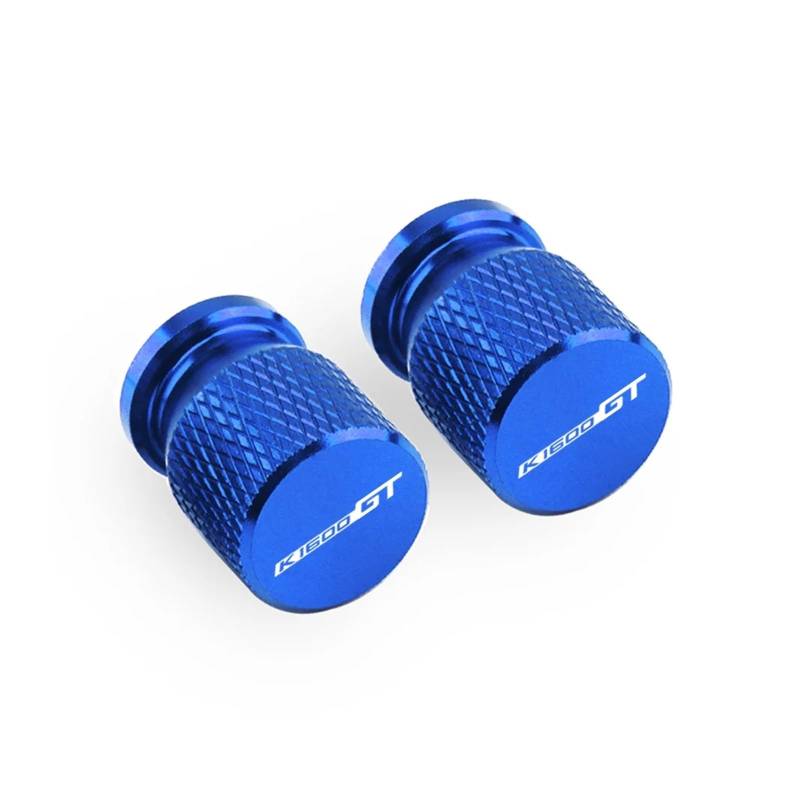 Motorrad Ventilkappen Für K1600GT K1600GTL K1600 K 1600 GT/GTL 2020 G Stem Covers Aluminium Legierung Airdust Reifen Ventil Kappe CNC Motorrad Zubehör(Blue) von asdlha