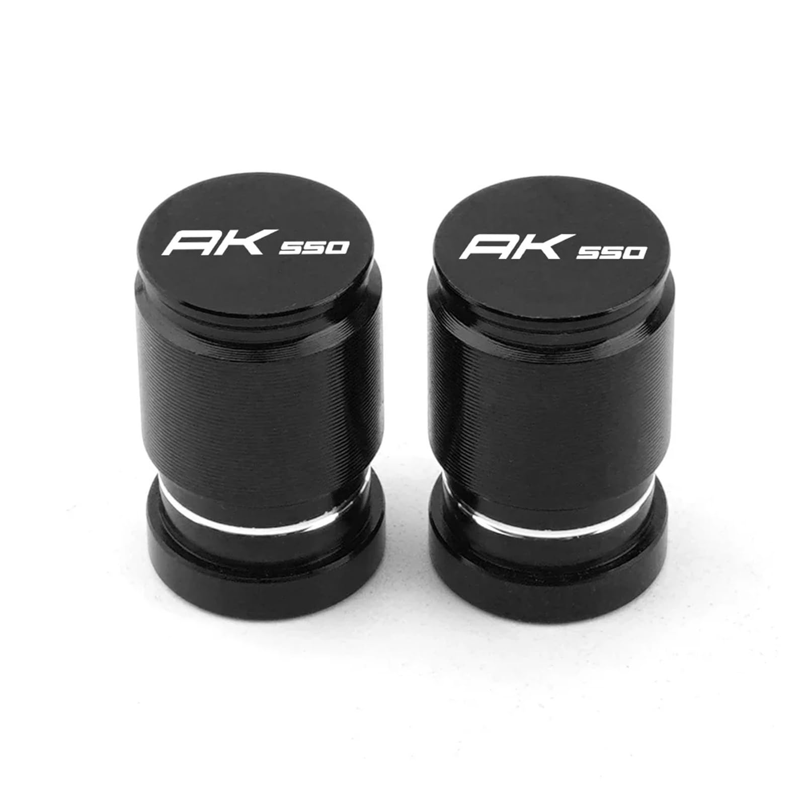 Motorrad Ventilkappen Für KYMCO AK 550 AK550 2017 2019 2020 2018 2021 2022 CNC Moto Rad Reifen Ventil Felge Stem Caps Abdeckung Motorrad Zubehör(Black) von asdlha