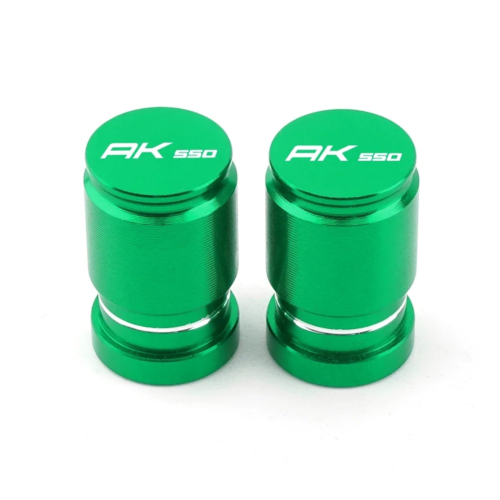 Motorrad Ventilkappen Für KYMCO AK 550 AK550 2017 2019 2020 2018 2021 2022 CNC Moto Rad Reifen Ventil Felge Stem Caps Abdeckung Motorrad Zubehör(Green) von asdlha