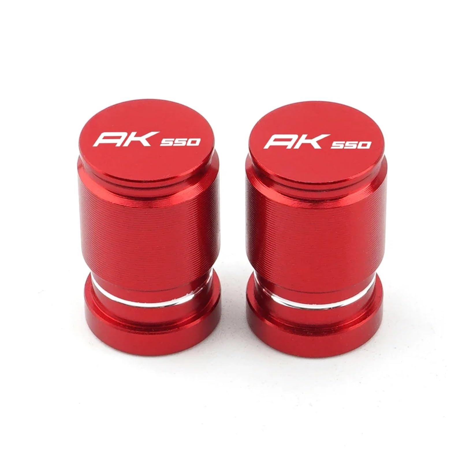 Motorrad Ventilkappen Für KYMCO AK 550 AK550 2017 2019 2020 2018 2021 2022 CNC Moto Rad Reifen Ventil Felge Stem Caps Abdeckung Motorrad Zubehör(Red) von asdlha