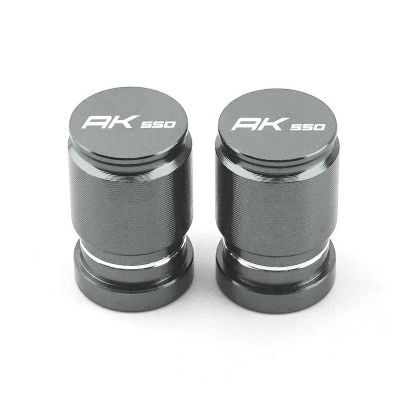 Motorrad Ventilkappen Für KYMCO AK 550 AK550 2017 2019 2020 2018 2021 2022 CNC Moto Rad Reifen Ventil Felge Stem Caps Abdeckung Motorrad Zubehör(Titanium) von asdlha