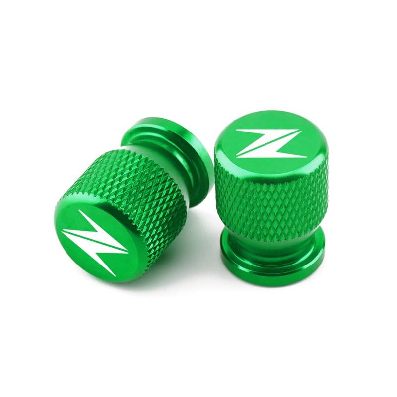 Motorrad Ventilkappen Für Ka@&wasaki Z400 Z900 Z800 Z750 Z1000 Z650 Z300 Z1000SX ZX10R ZX6R Motorrad Rad Reifen Teile Ventil Stem Caps Abdeckung(Green) von asdlha