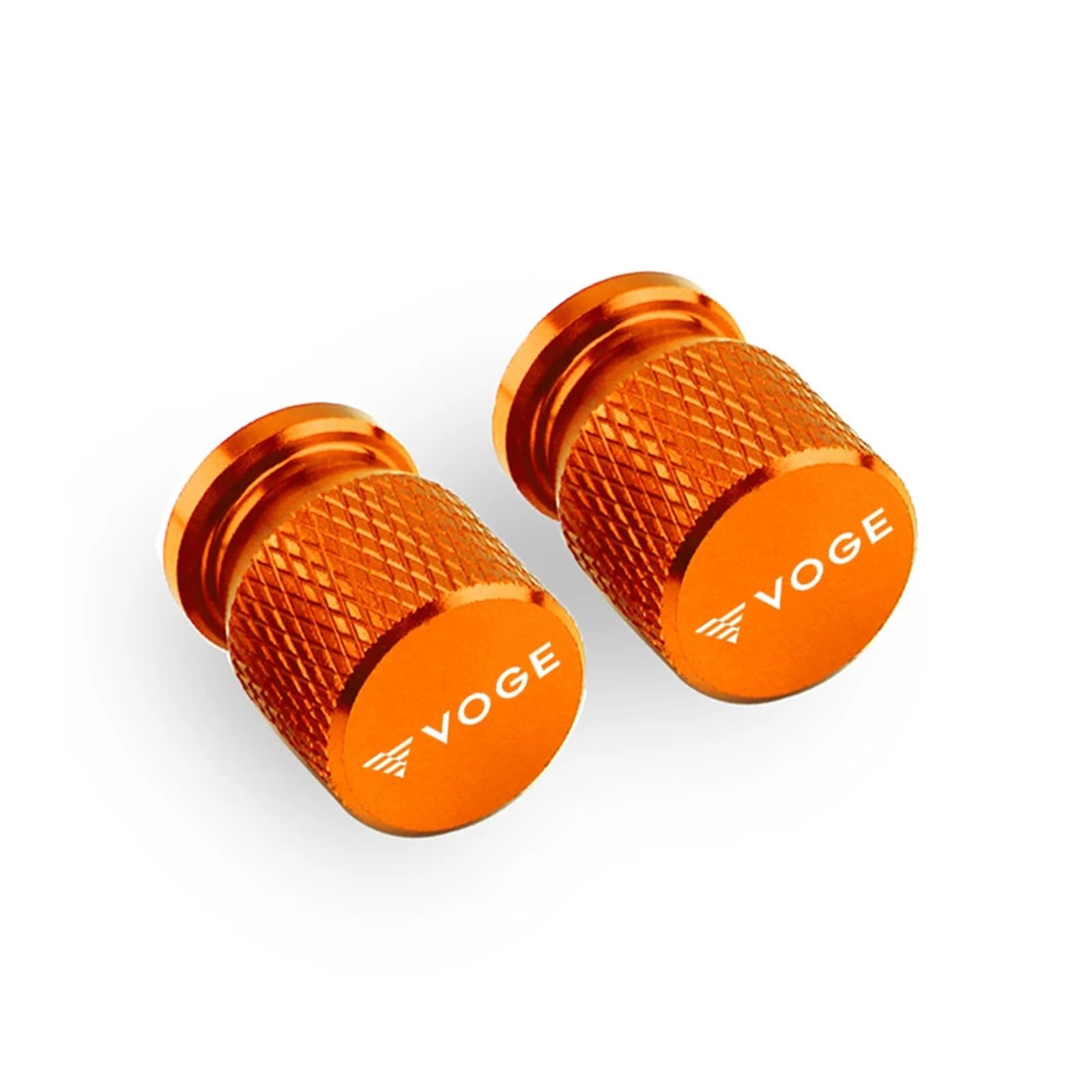 Motorrad Ventilkappen Für LONCIN VOGE 500DS 500DSX 650DS 650DSX 500R 500A Stem Covers Aluminiumlegierung Airdust Reifenventilkappe CNC Motorradzubehör(Orange) von asdlha