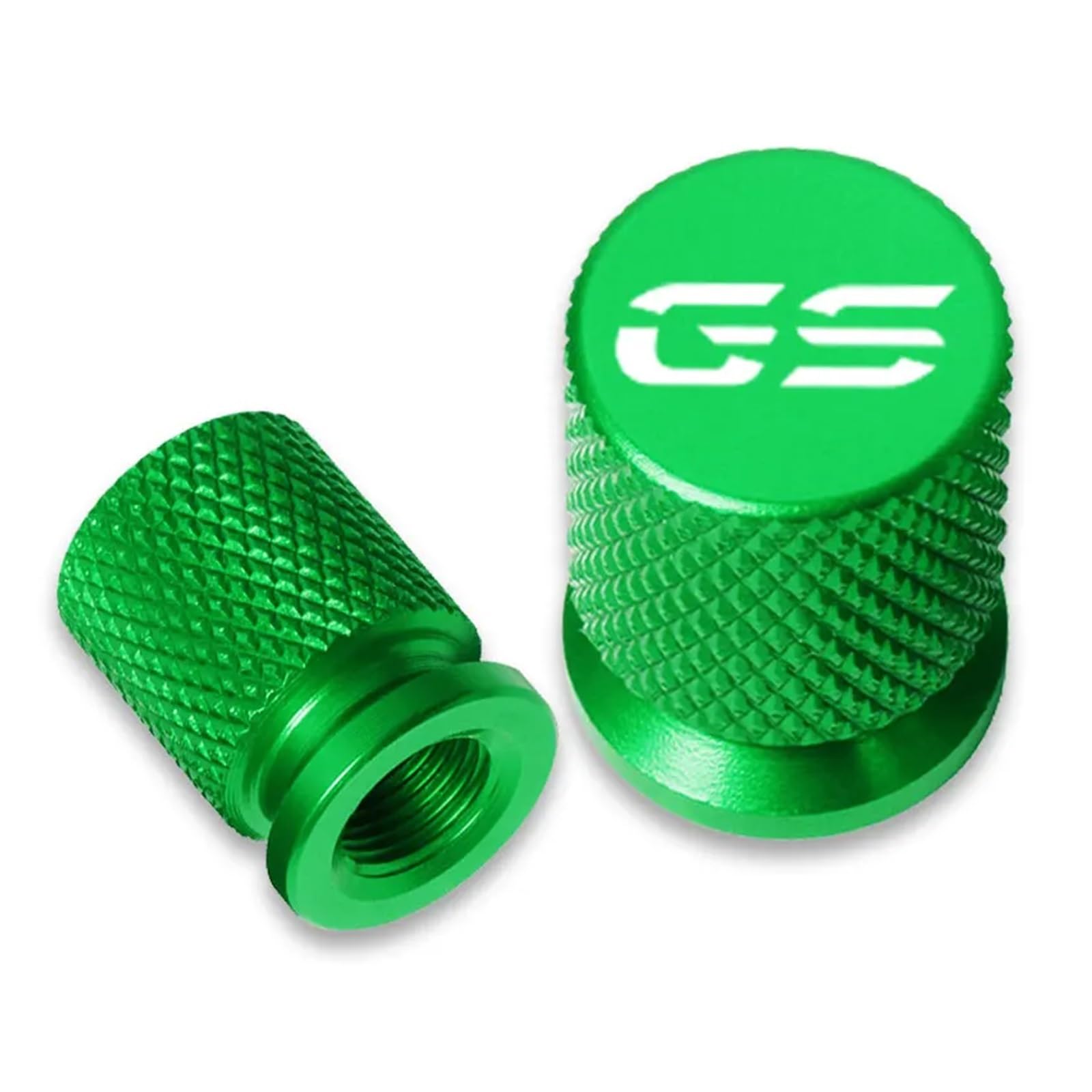 Motorrad Ventilkappen Für R1200GS R1250GS R 1200GS R1250 GS R 1250 GS LC ADV GS Motorrad Reifen Ventil Air Port Stem Abdeckung Kappe Stecker CNC Zubehör(Green) von asdlha