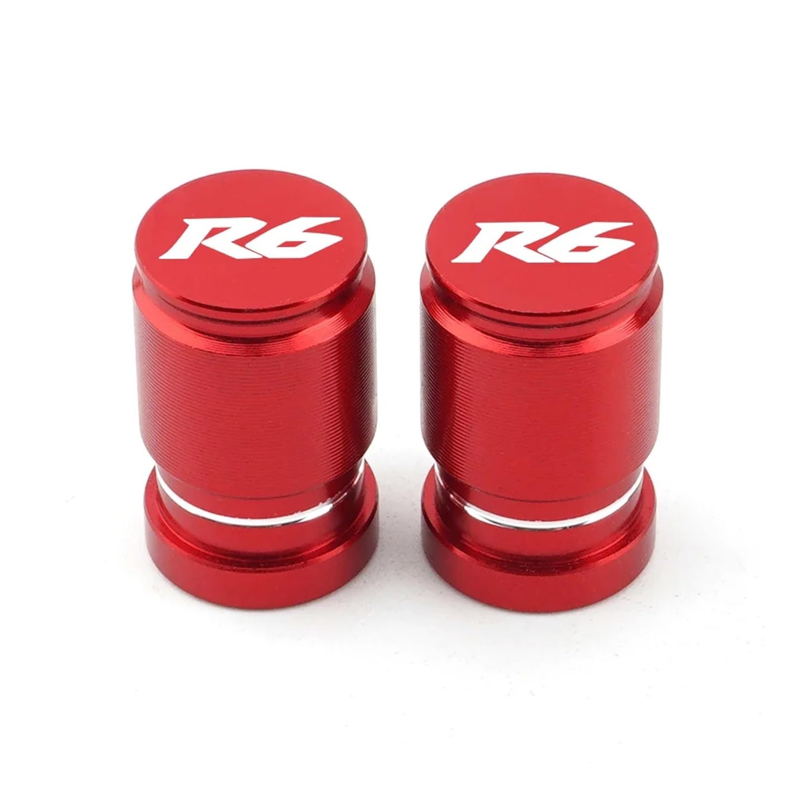 Motorrad Ventilkappen Für R6 YZF-R6 YZFR6 YZF R6S Motorrad Zubehör Reifen Ventil Air Port Stem Abdeckung Kappe Stecker(Red) von asdlha