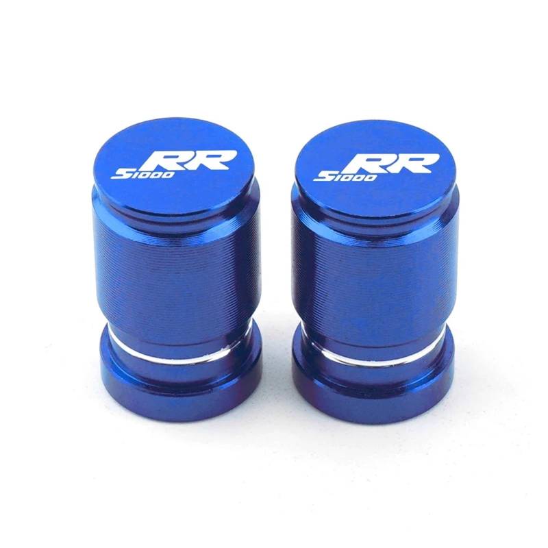 Motorrad Ventilkappen Für S1000R S1000RR S1000XR S 1000 R RR XR 2009-2021 2022 2023 Motorrad Zubehör Reifen Ventil Air Port Stem Abdeckung Kappe Stecker(Blue S1000RR) von asdlha