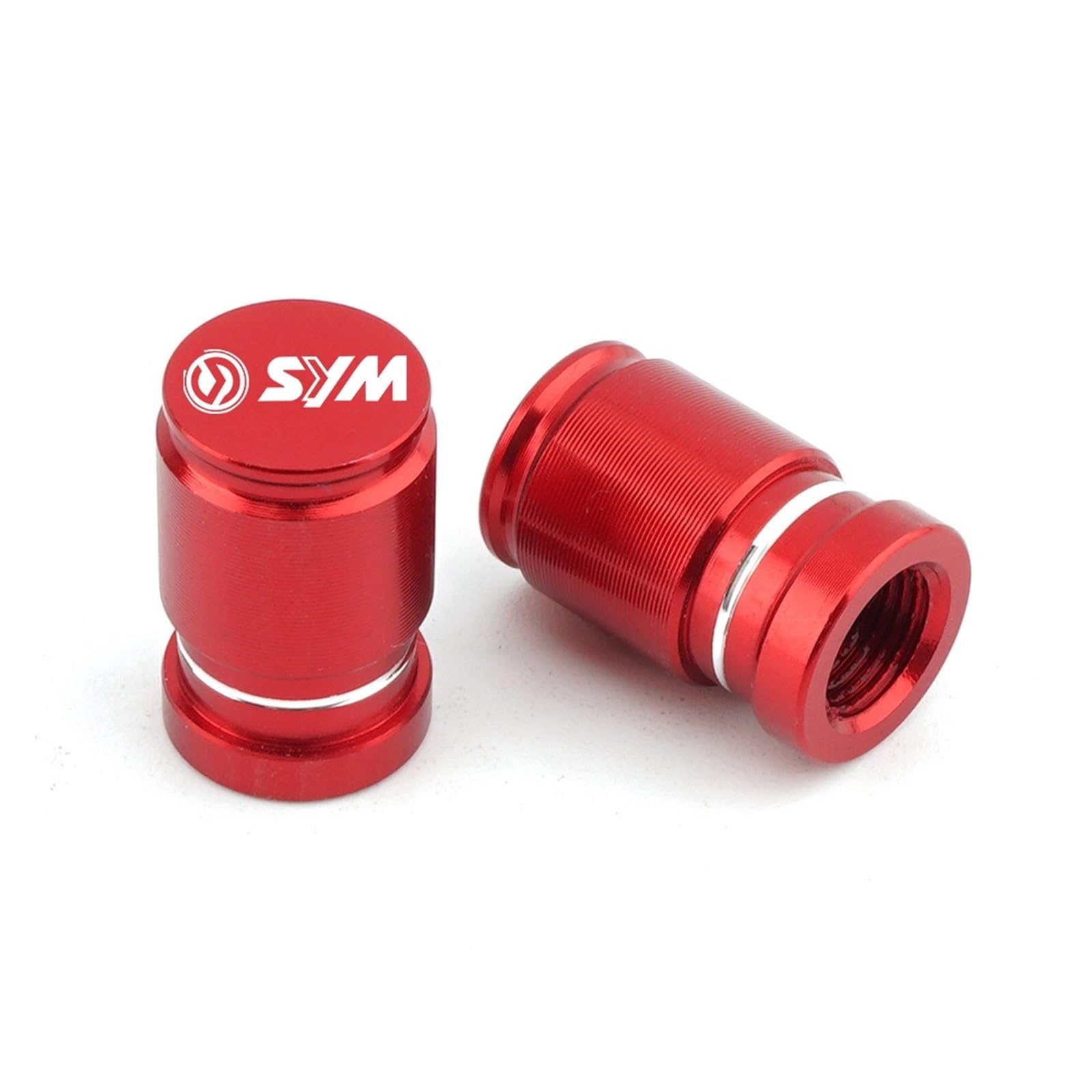 Motorrad Ventilkappen Für SYM CRUISYM 300 GTS300i RV250 EVO250I MAXSYM 400 T2 T3 JOYMAX Z300 Motorrad Zubehör Rad Reifen Ventil Stem Caps Deckt(Red) von asdlha