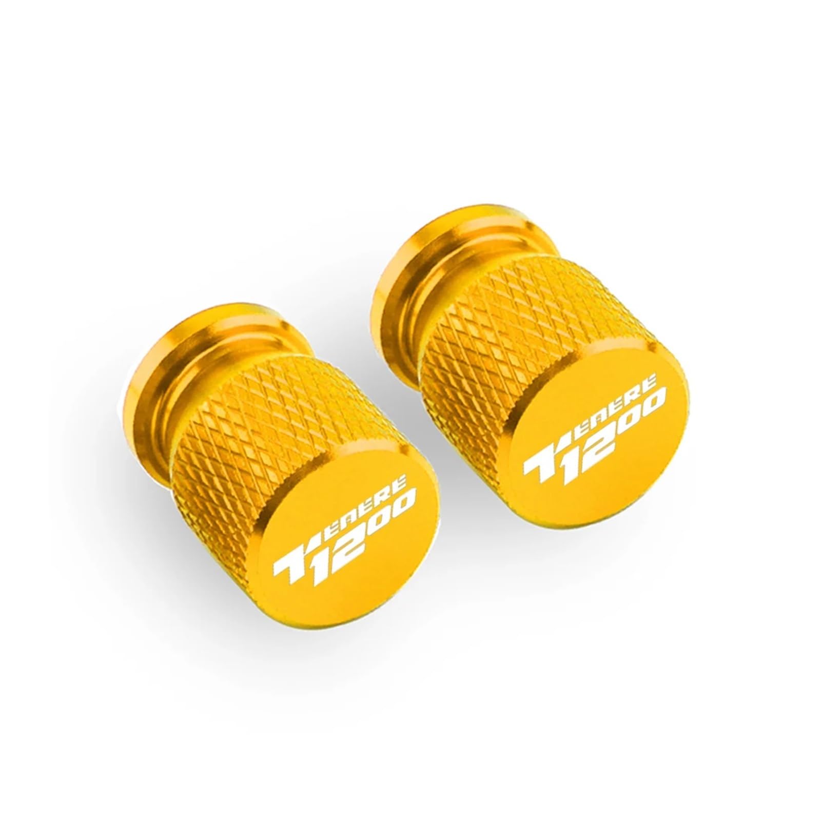 Motorrad Ventilkappen Für Super Tenere 700 1200 XT TENERE1200 2024 Stem Covers Aluminiumlegierung Airdust Reifenventilkappe CNC Motorradzubehör(Gold) von asdlha