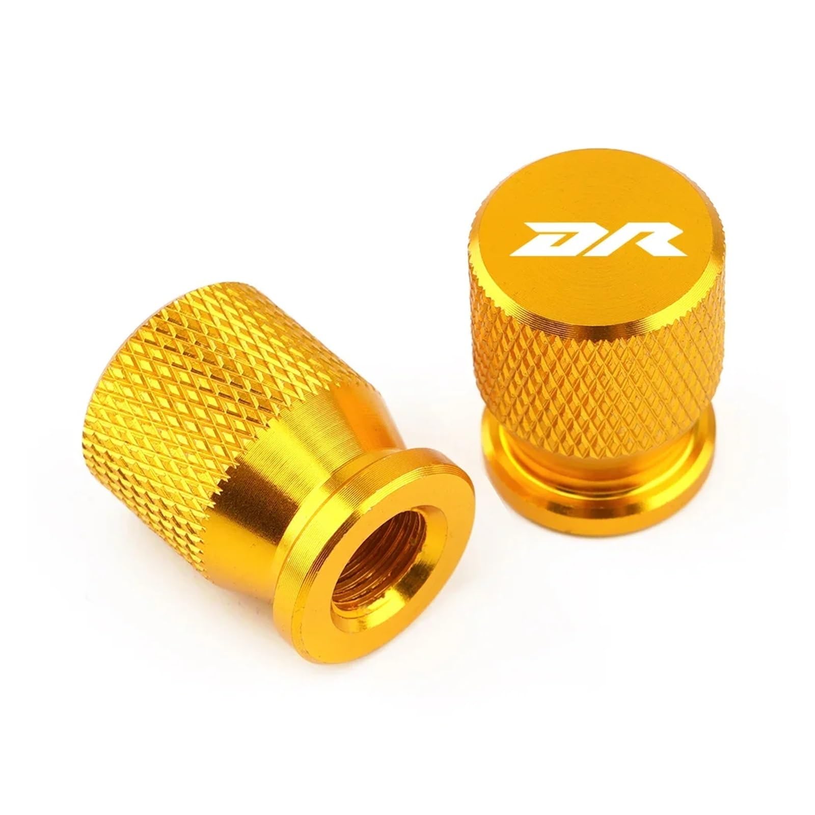 Motorrad Ventilkappen Für Suzuki DR 650 350 250 125 600 800 DR-Z 400 DR650 DR350 DR600 DR800 Motorrad Zubehör Rad Reifen Ventil Stem Cap Abdeckung(Gold) von asdlha