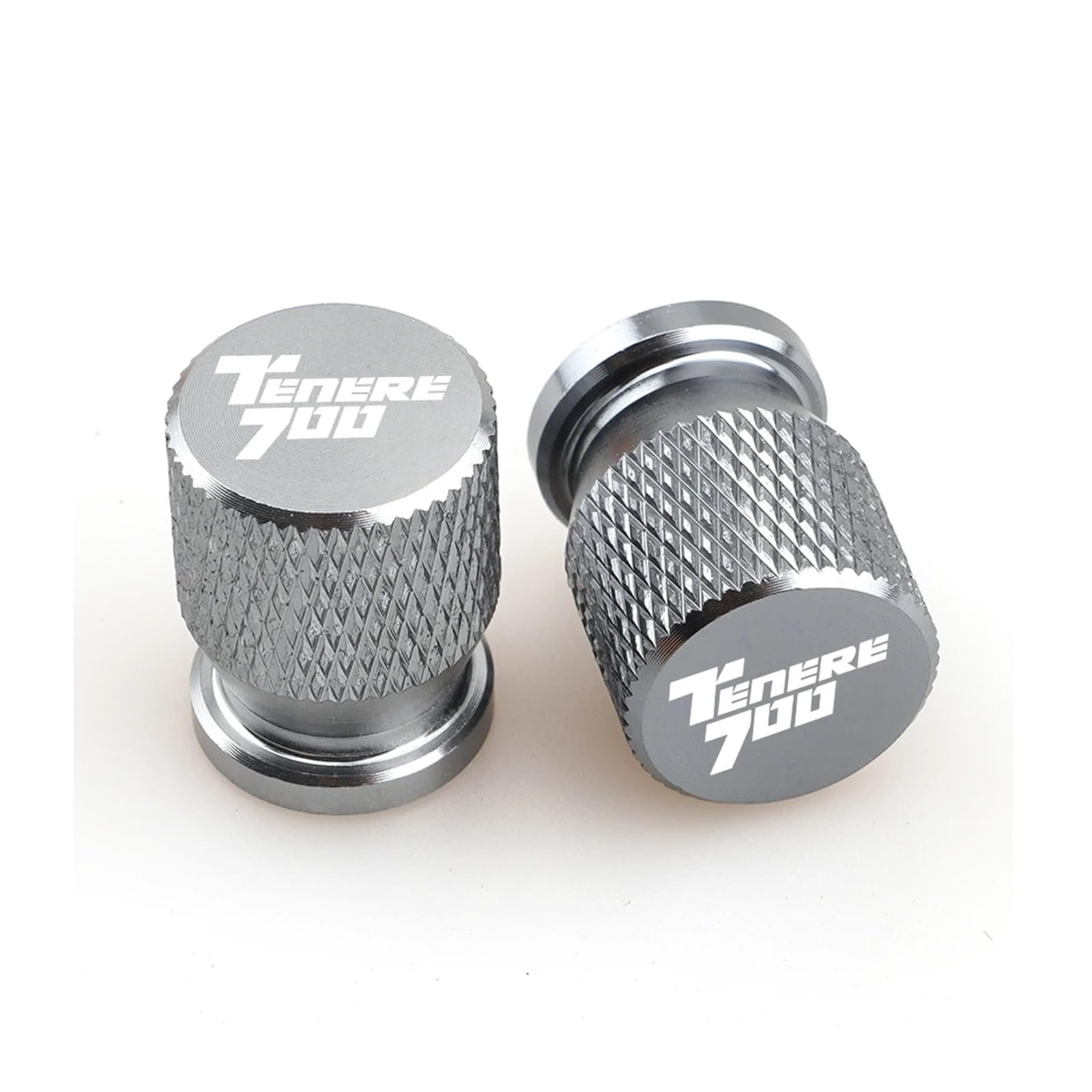 Motorrad Ventilkappen Für TENERE700 Tenere700 Motorrad Universal Reifen Ventil Air Port Stem Abdeckung Kappe Stecker CNC Aluminium Zubehör(Titanium) von asdlha