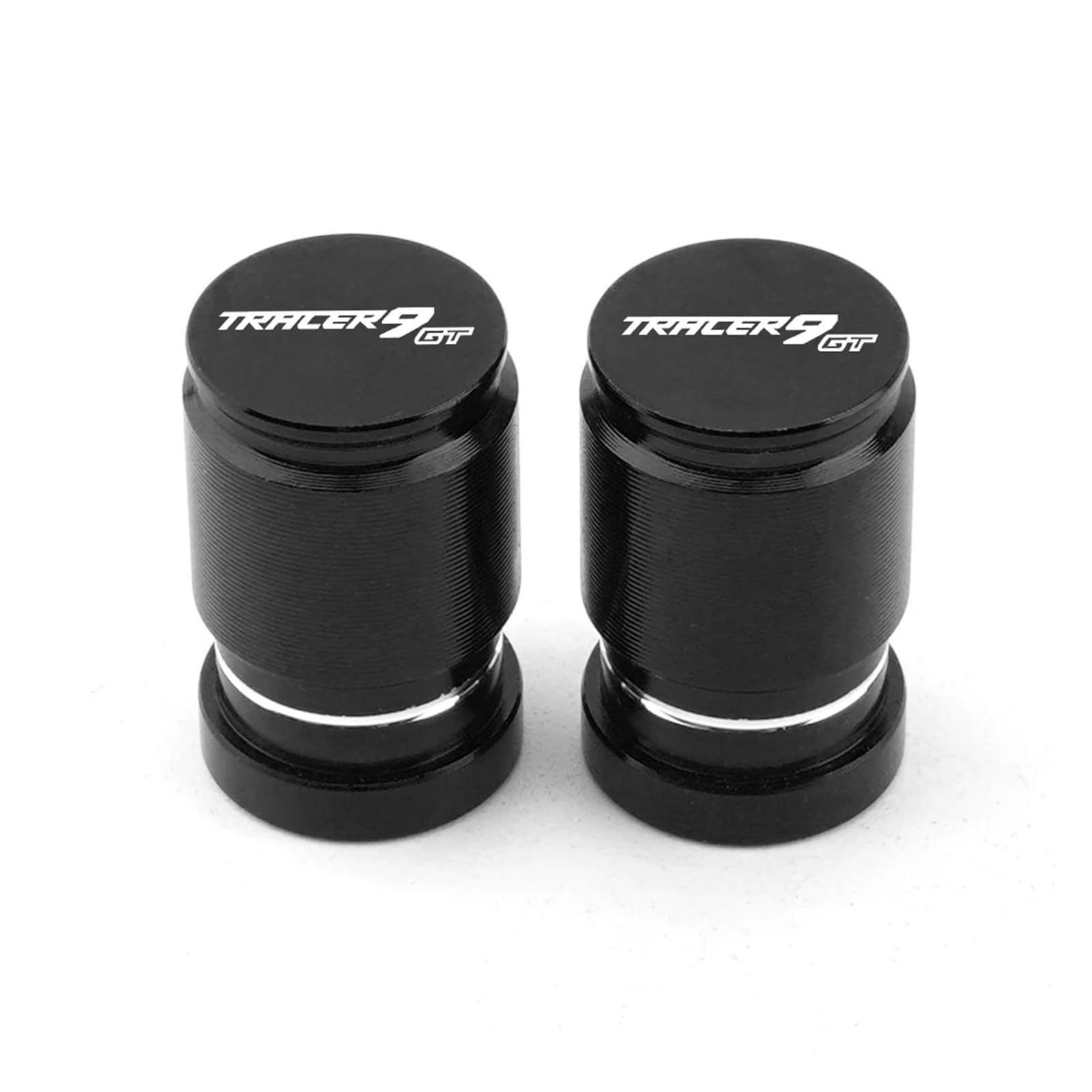 Motorrad Ventilkappen Für Tracer 9 GT Tracer 9GT 2021 Motorrad Reifen Ventil Air Port Stem Abdeckung Kappe Stecker Zubehör(Black) von asdlha