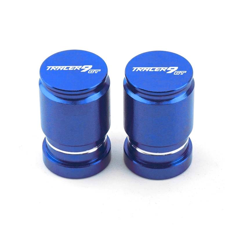 Motorrad Ventilkappen Für Tracer 9 GT Tracer 9GT 2021 Motorrad Reifen Ventil Air Port Stem Abdeckung Kappe Stecker Zubehör(Blue) von asdlha