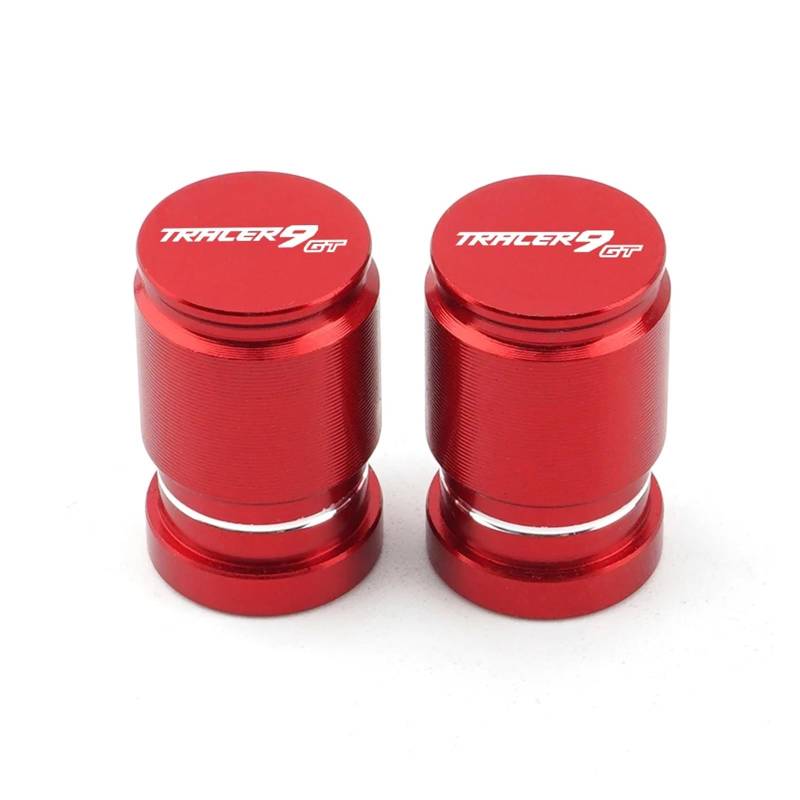 Motorrad Ventilkappen Für Tracer 9 GT Tracer 9GT 2021 Motorrad Reifen Ventil Air Port Stem Abdeckung Kappe Stecker Zubehör(Red) von asdlha