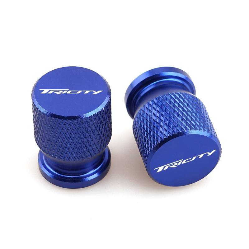 Motorrad Ventilkappen Für Tricity 125 300 Tricity125 Tricity300 Universal Rad Reifen Ventil Kappen Stem Abdeckung Stecker Motorrad Zubehör 2023(Blue) von asdlha