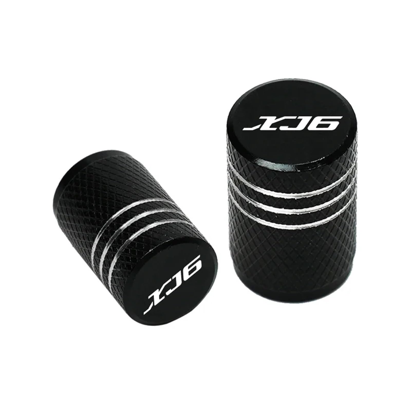 Motorrad Ventilkappen Für XJ6 XJ6F XJ6N Diversion 2009-2023 Zubehör Motorrad CNC Aluminium Reifen Ventil Air Port Stem Abdeckung Caps(Black) von asdlha