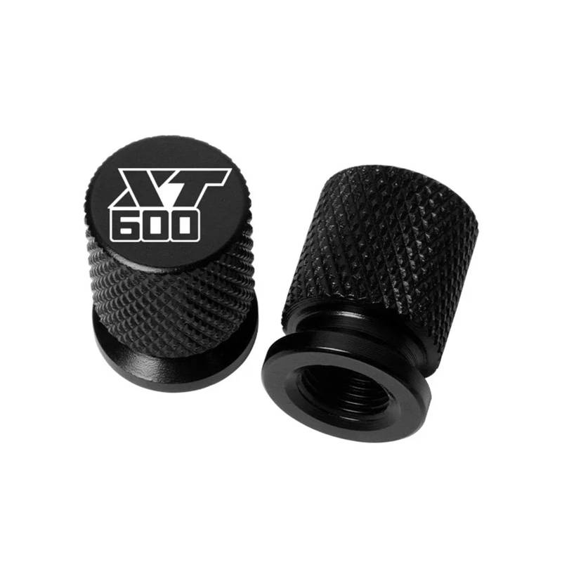 Motorrad Ventilkappen Für XT600 XT 600 XT600E XT600 2010-2023 Zubehör Motorrad CNC Aluminium Reifen Ventil Air Port Stem Abdeckung Caps(Black) von asdlha