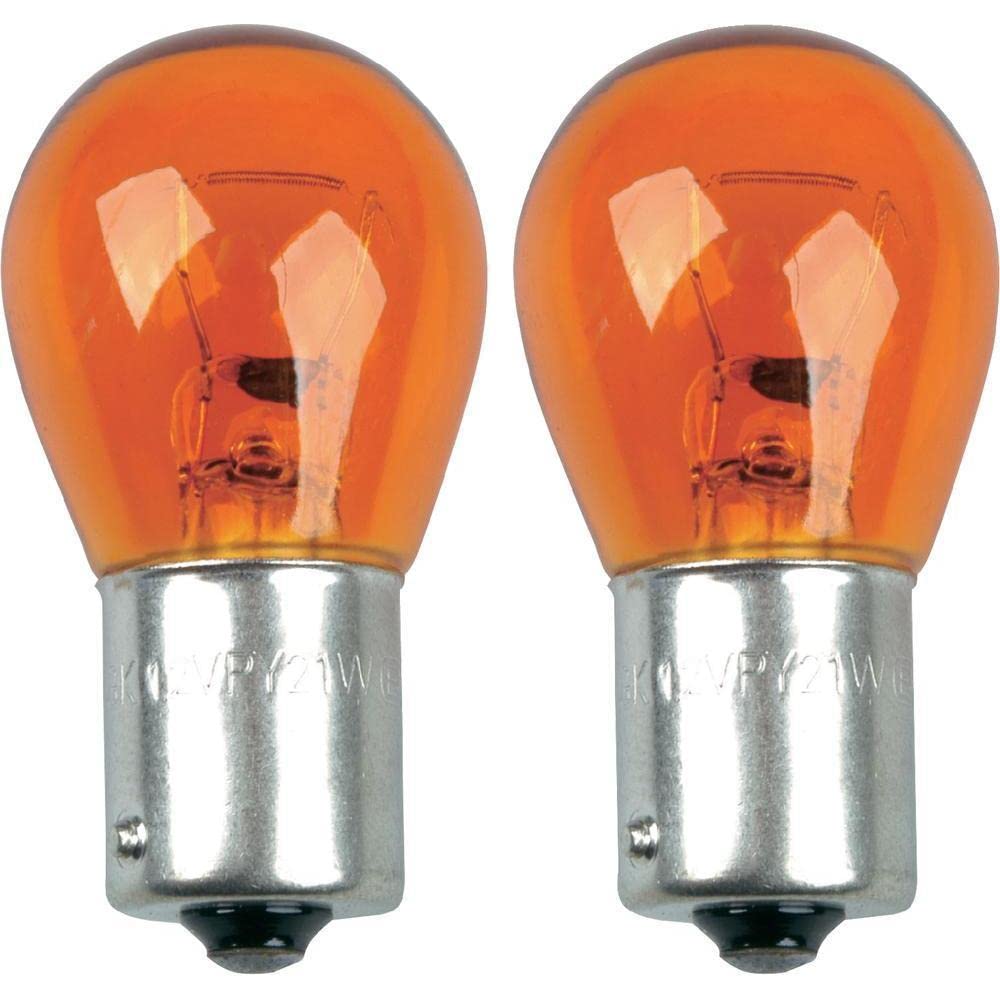 aurum 4 Stück Blinkleuchten Blinkerbirnen Glühbirnen Orange 12V 21W BAU15s versetzte Pins von aurum