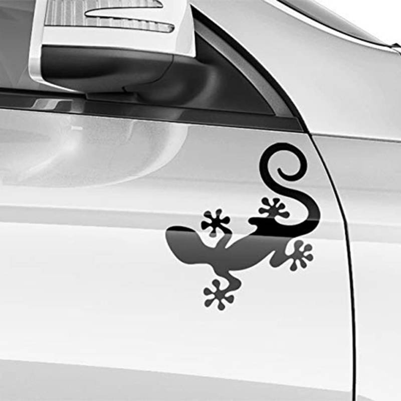 Auto-Dress Gecko, Auto-Aufkleber 22x24cm (100 White Gloss) von Auto-Dress