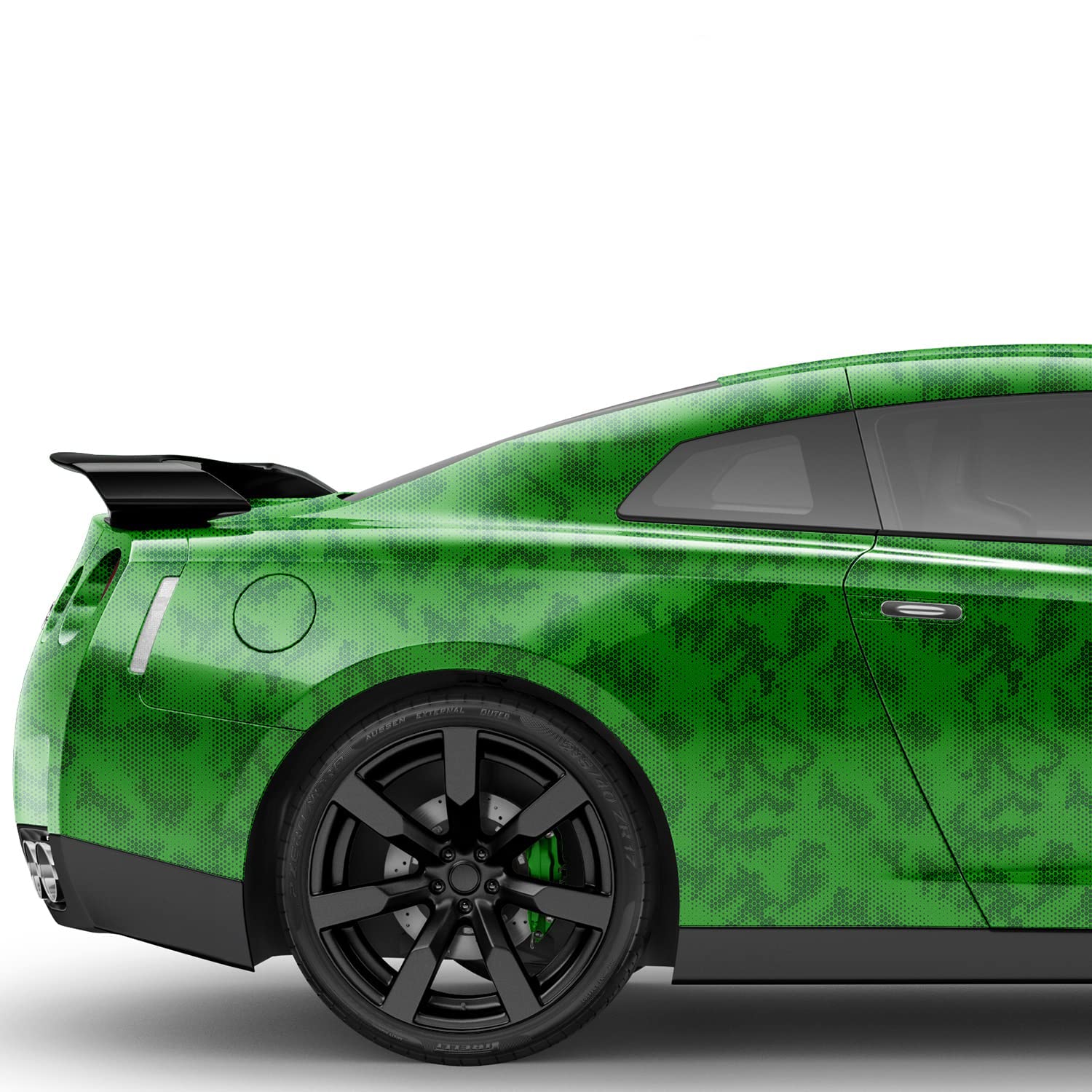 Design Auto-Folie Hexagon Camouflage 3D Car-Wrapping blasenfrei 1500x150cm (Grün) von Auto-Dress