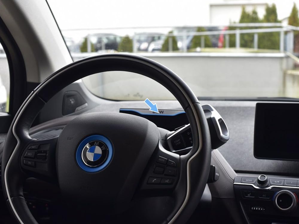 Abdeckung aus Stahl für BMW.i3 i3S | Dekoration des Blinkerdisplays | 1 Stück 94Ah 120Ah i3 i3S Tuning Zubehör von autoCOVR