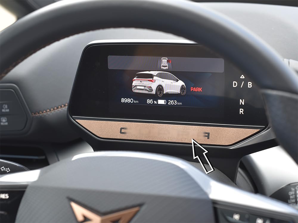 Abdeckung aus Stahl für Cupra.Born | COPPER Style Farbe - Digital Zierstreifen für Cockpit | 1 Stück Edelstahl E-Boost Impulse VZ Edition Advantage Dynamic Born Tuning Zubehör von autoCOVR