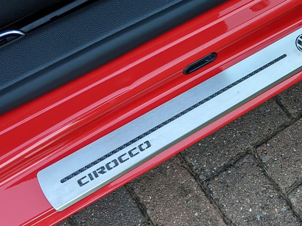 Einstiegsleisten aus Stahl für VW.Scirocco MK3 3 III (2008+) | 2 Stück Edelstahl Scirocco Zubehör Tuning Teile von autoCOVR