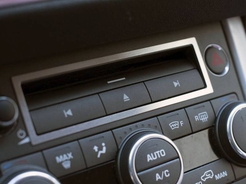 Interieur Stahlabdeckung für 2011-2018 Evoque - 1 Stück CD Player Rahmen Edelstahl Gebürstet Blenden Cockpit Dekor von autoCOVR