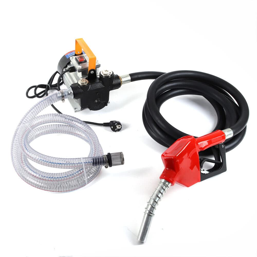 awolsrgiop 230V Dieselpumpe, 550W 60 L/Min Dieselpumpe Selbstansaugend Zapfpistole Promote Ölpumpe Tankstelle, Bio Dieselpumpe Heizölpumpe Selbstansaugend Ölpumpe Pistole mit Kraftstofffilter von awolsrgiop