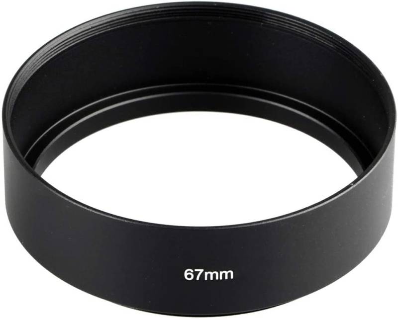 ayex Aluminium Gegenlichtblende-Sonnenblende flach 67mm Lens Hood von ayex